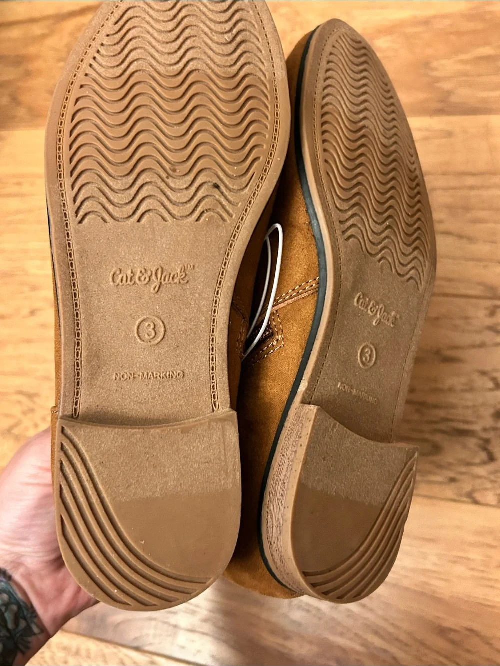 Kids' Opal Zipper Boots - Cat & Jack Cognac Size 3 FLAWED